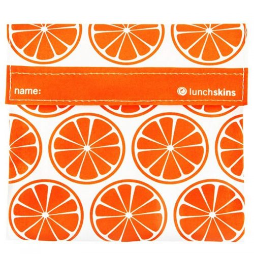 LunchSkins Sandwich Bag - Orange Tangerine