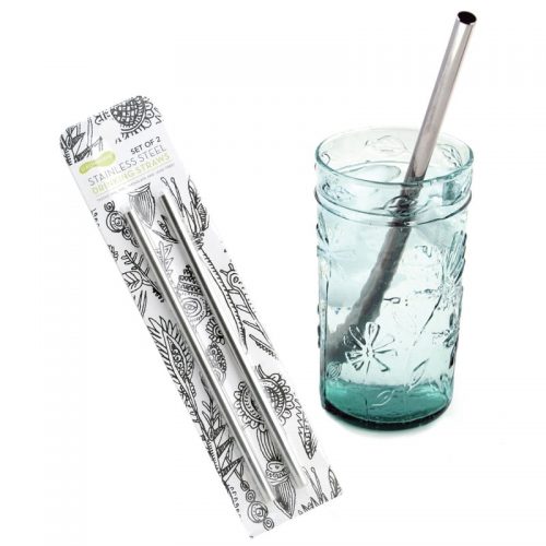 U Konserve reusable stainless steel drinking straws