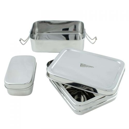 Stainless steel bento box and mini container