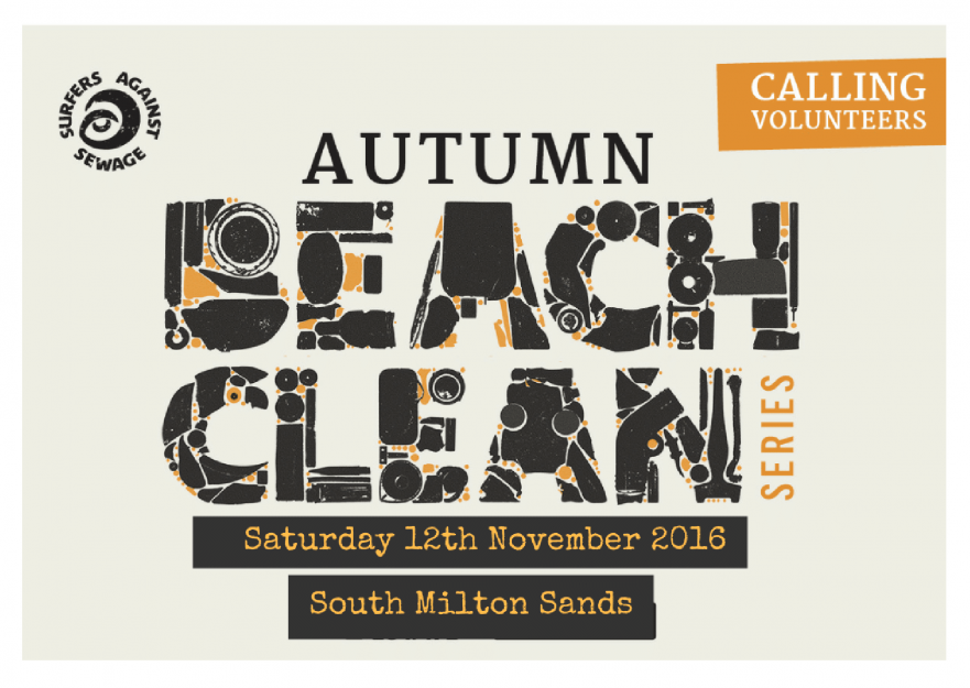 SAS beach clean at south milton sands