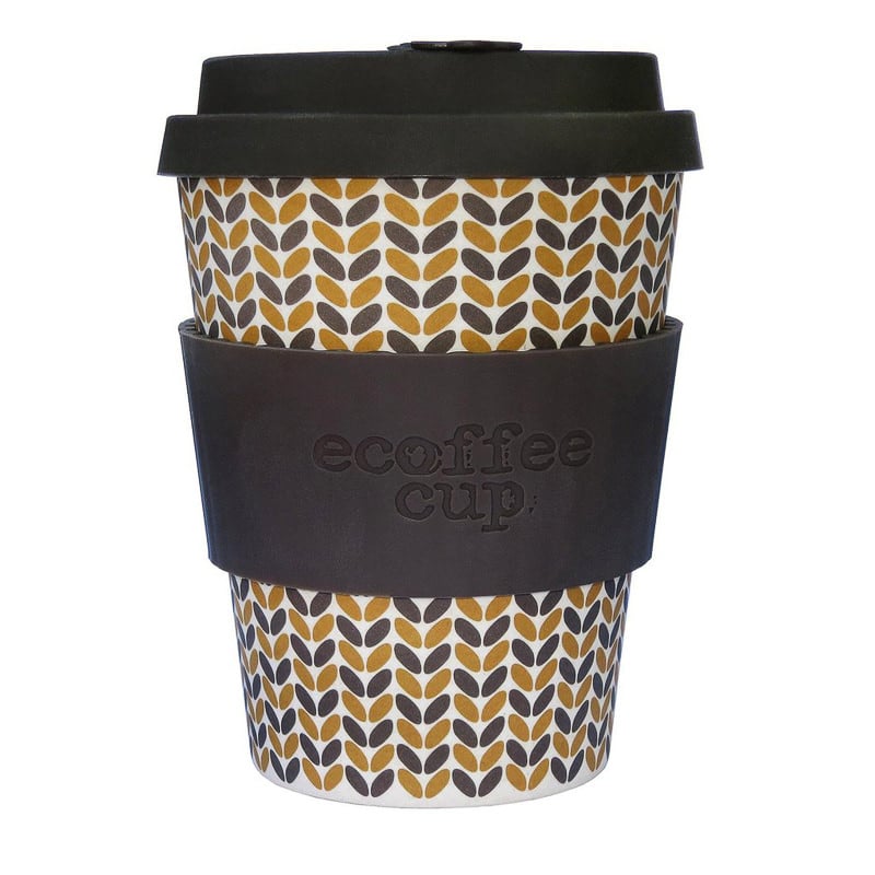 Reusable bamboo 12oz ecoffee cup threadneedle