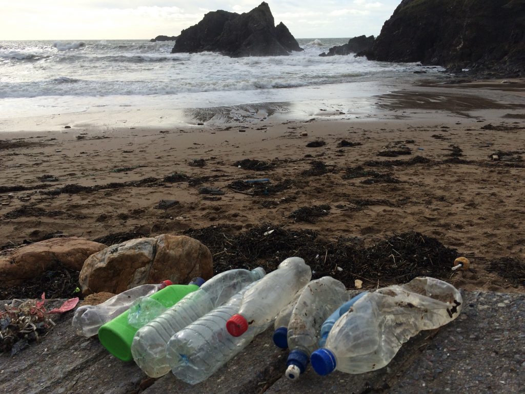 plastic bottles at soar mill cove