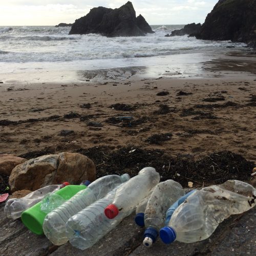 plastic bottles at soar mill cove