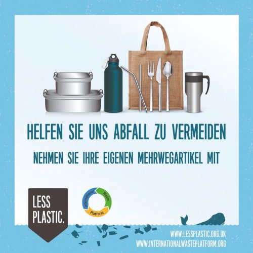 Global campaign to encourage bring your own reusables - German