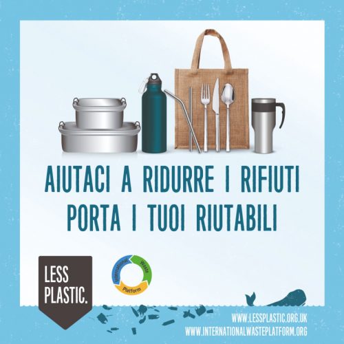 Global campaign to encourage bring your own reusables - Italian