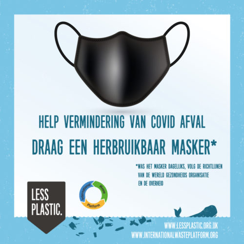 reusable face mask in Dutch